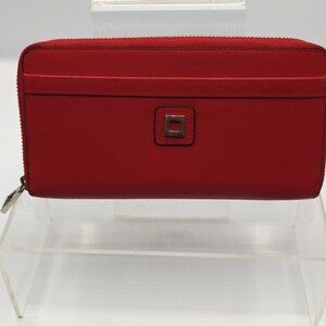 Lodis Red Continental Wallet Zip Around